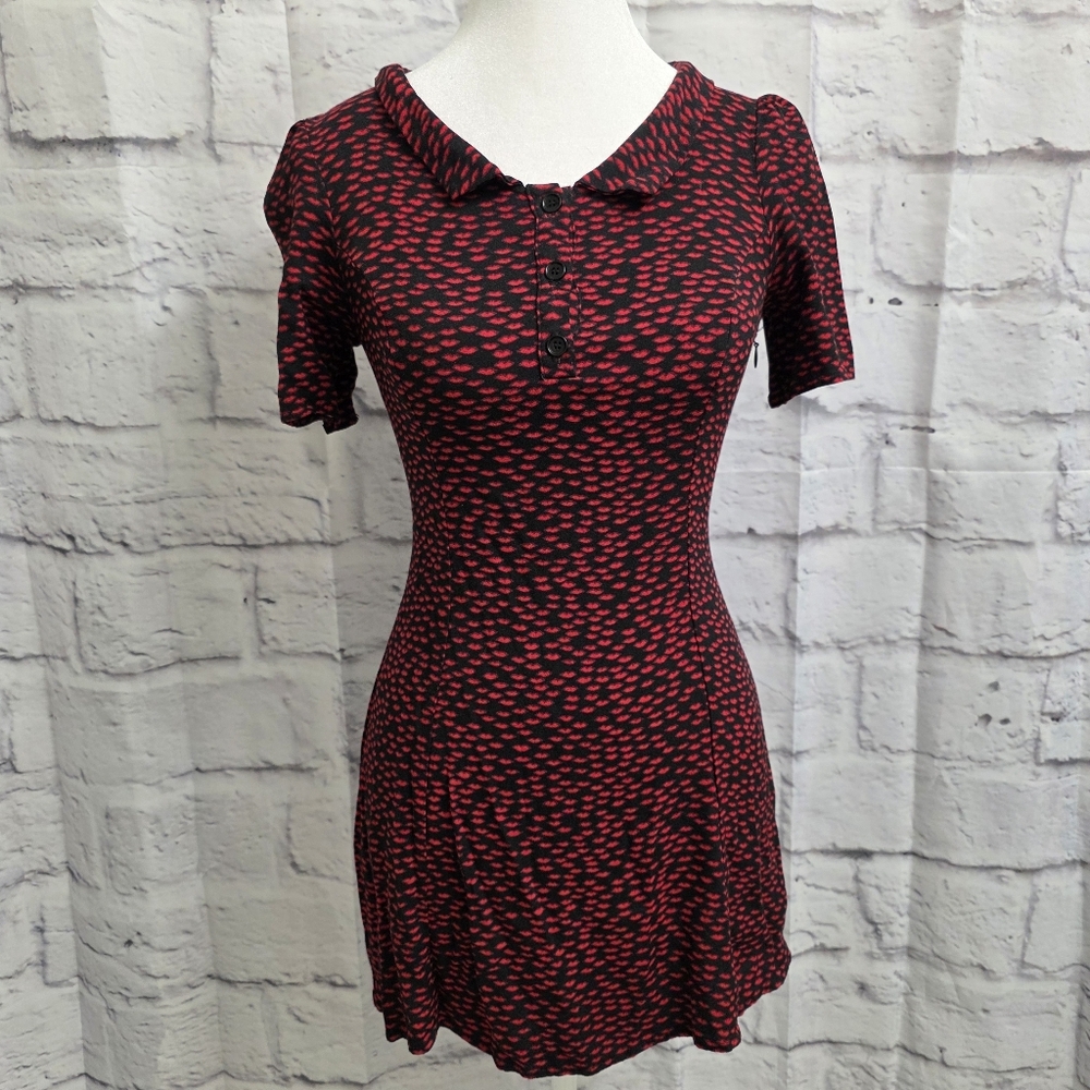 Reformation Short Sleeve Neta Dress French Kiss Size 0